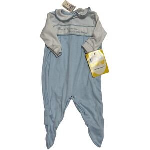 Vintage Little Me Size M(14-17lb) “Thank Heaven For Little Boys” Sleeper Romper